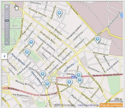 karta centra beograda Pojavili se rojevi pčela osinjaci u centru Beograda | Dezinsekcija  karta centra beograda